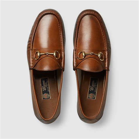 gucci 1953 horsebit leather loafer brown|gucci horsebit loafers history.